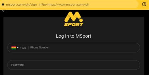 msport login